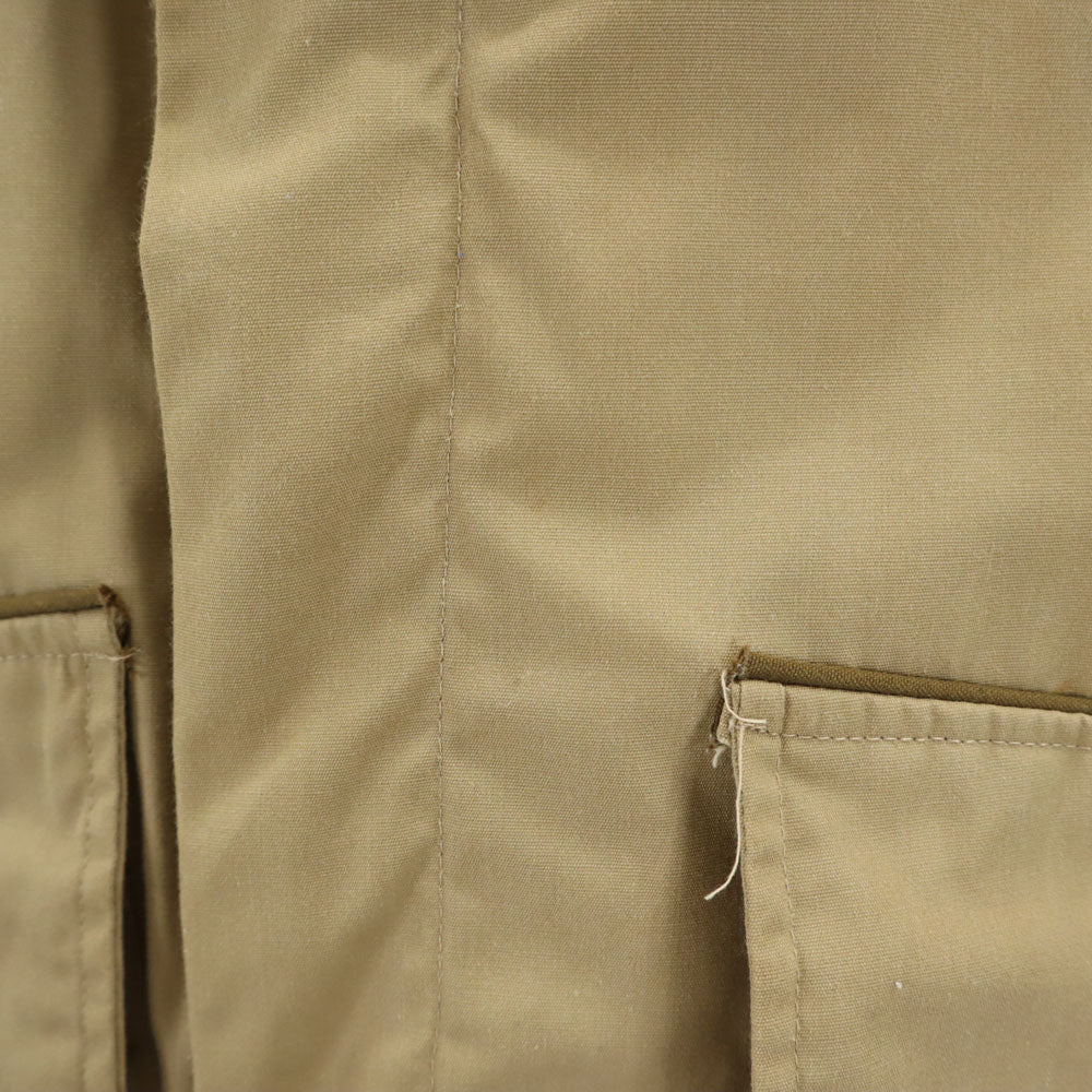 ブローニング 60s 70s ヴィンテージ アルミタロン デカタロン 襟コーデュロイ ハンティングジャケット ベージュ ダブルジップ メンズ