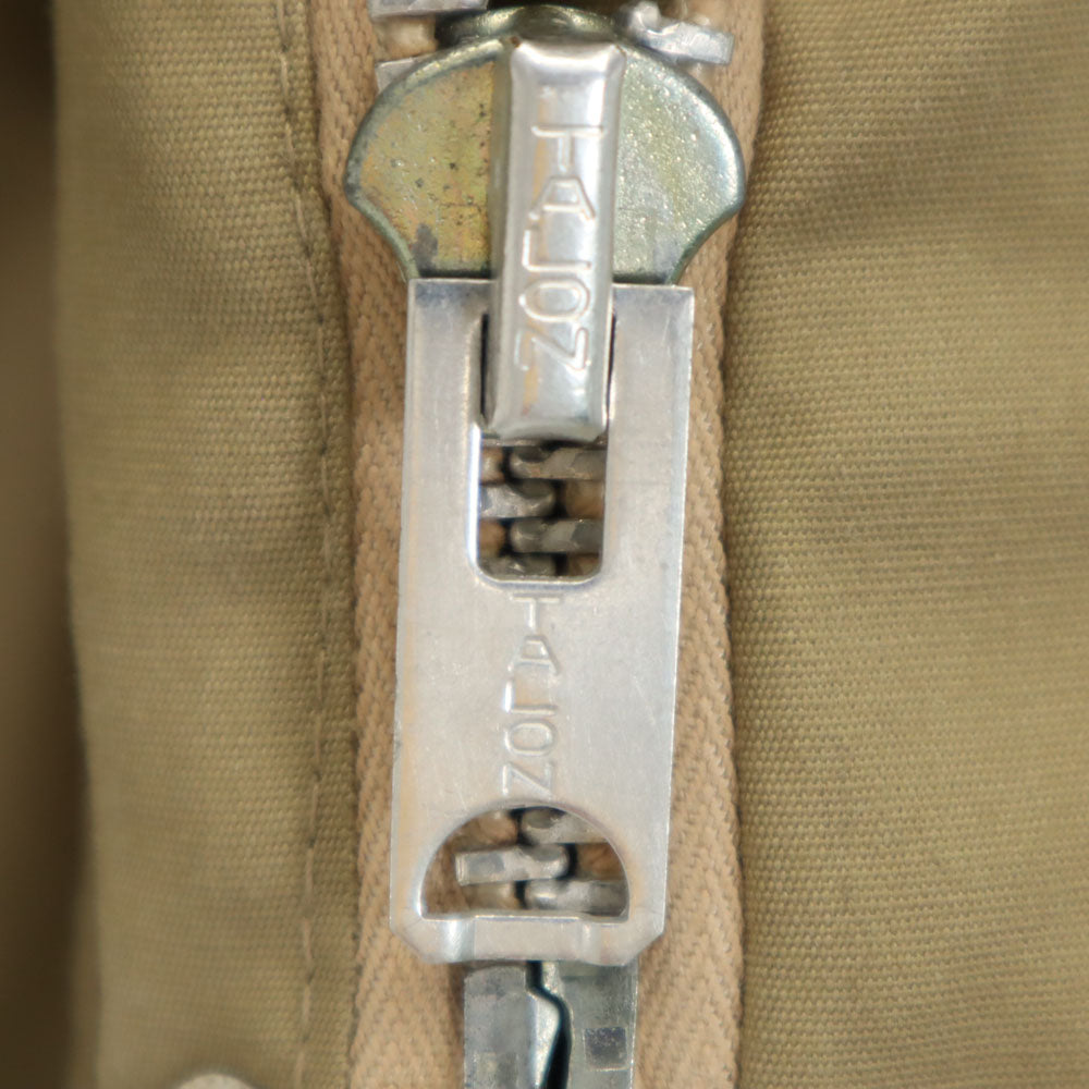 ブローニング 60s 70s ヴィンテージ アルミタロン デカタロン 襟コーデュロイ ハンティングジャケット ベージュ ダブルジップ メンズ