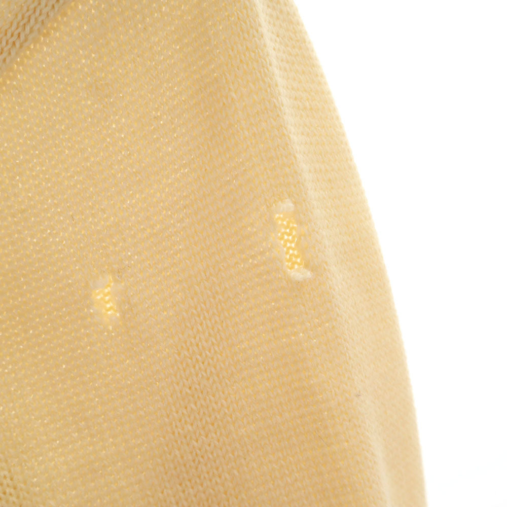 カンデル 60s ヴィンテージ レタード 長袖 Vネック ニットカーディガン アイボリー レディース