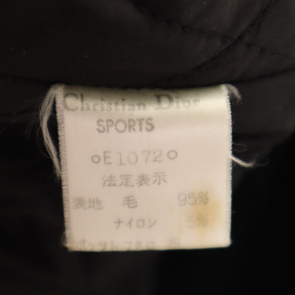 Christian Dior SPORTS クリスチャンディオールスポーツ 90s オールド ウールコート M ブラック レディース