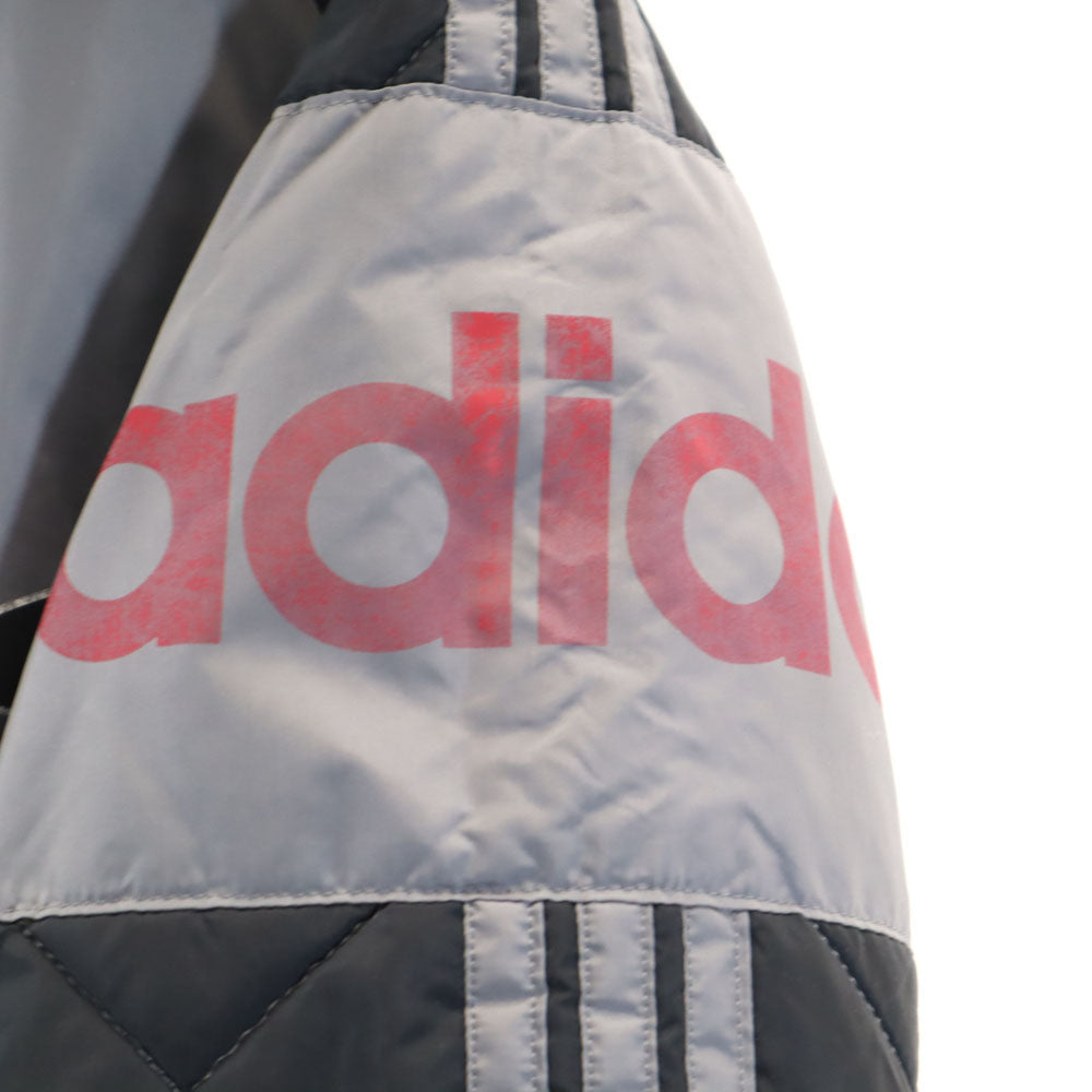 adidas アディダス 90s 日本製 デサント社 オールド トレフォイルロゴ 中綿ジャケット 160 ブラック キッズ