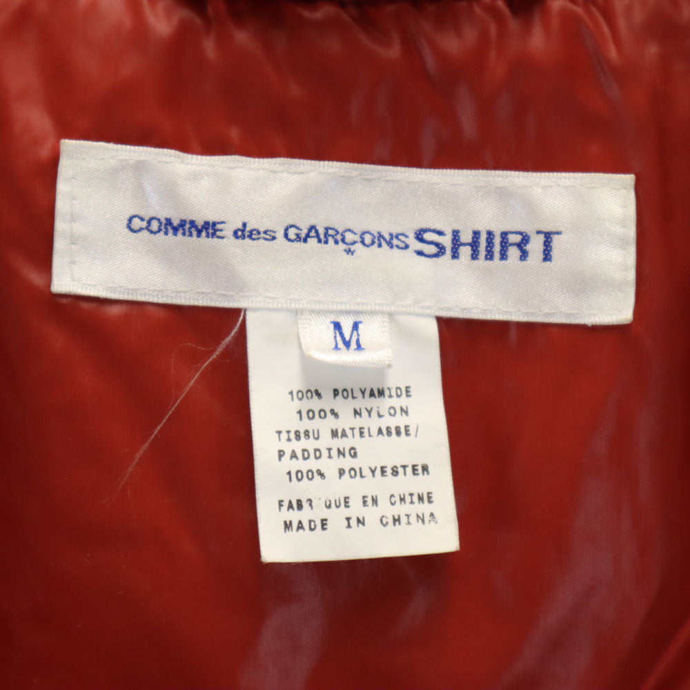 コムデギャルソンシャツ リバーシブル 中綿ベスト M チャコールブラック COMME des GARCONS SHIRT メンズ