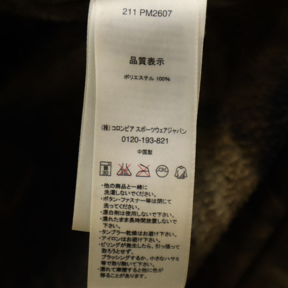 Columbia コロンビア PM2607 総柄 バックアイスプリング ジャケット M ブラウン系 アウトドア メンズ