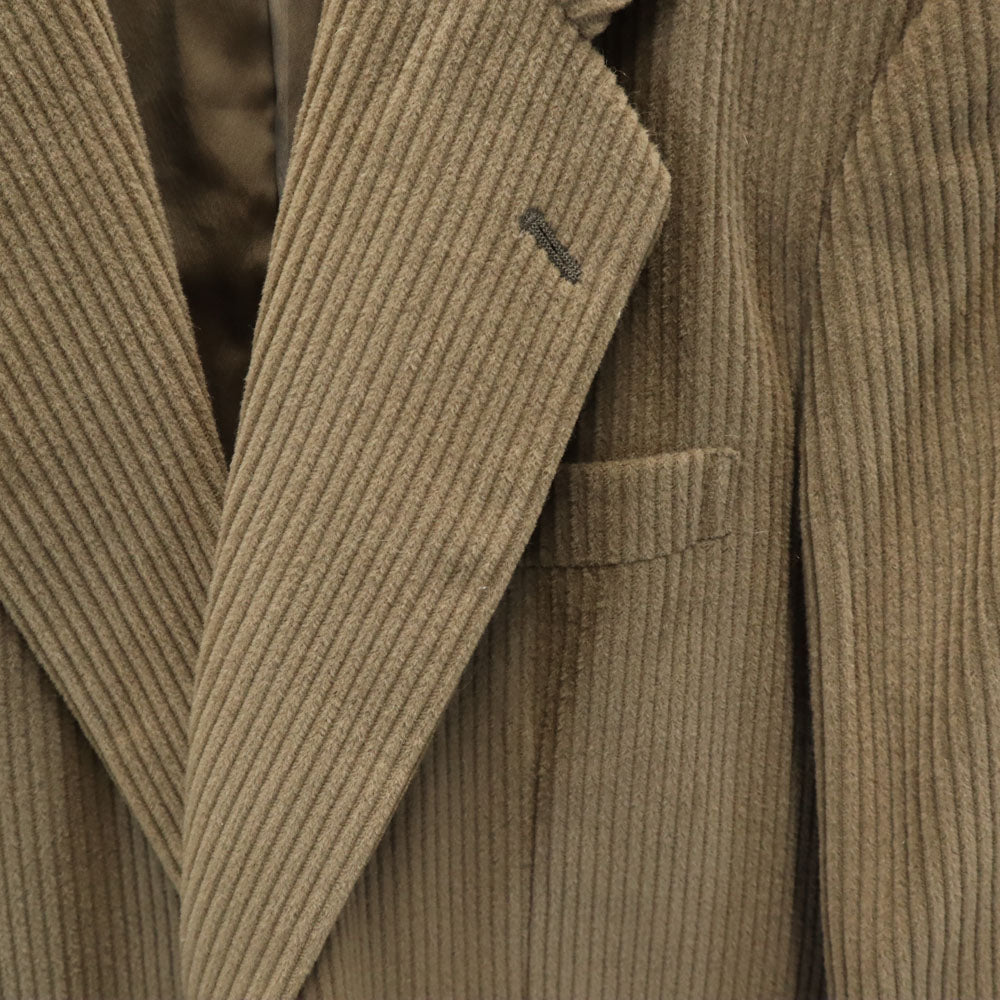 BALENCIAGA バレンシアガ 90s 日本製 オールド コーデュロイ テーラードジャケット 94AB4 アッシュブラウン系 太畝 ブレザー メンズ