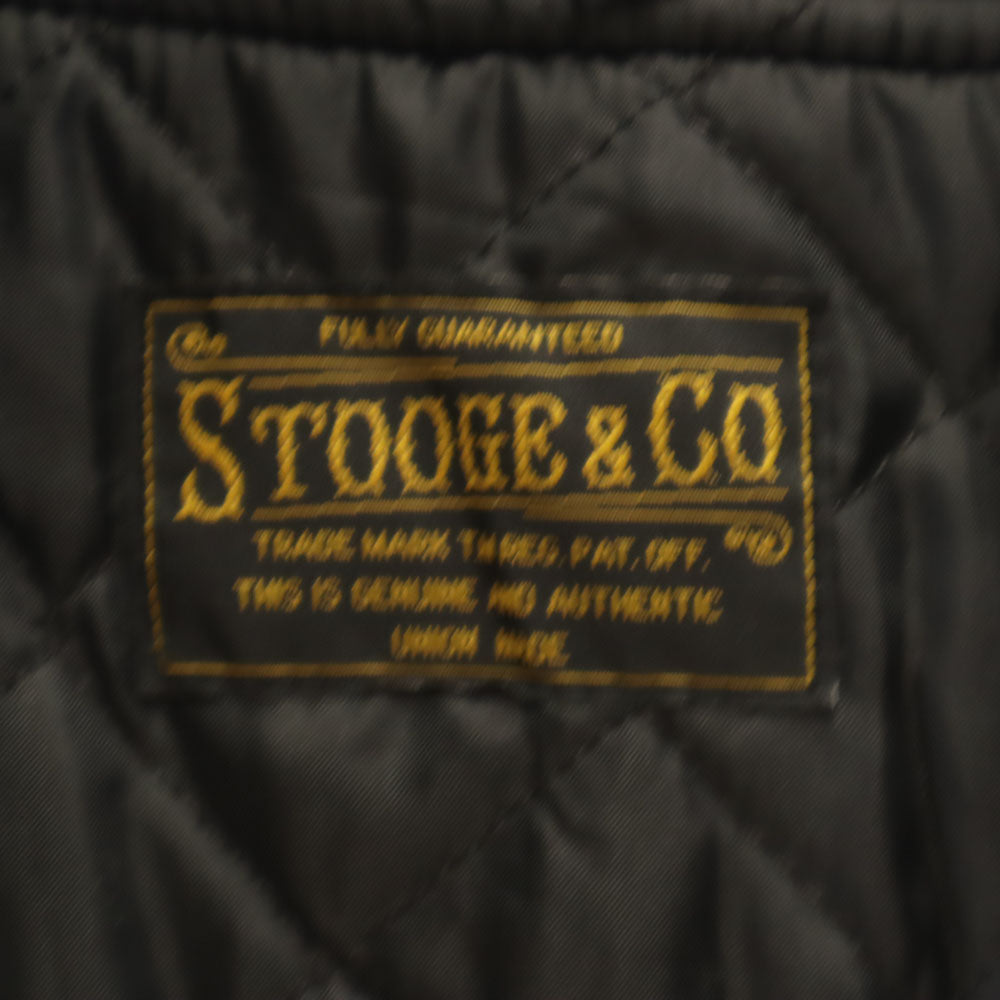 STOOGE&CO ストーギーアンドコー スタジャン L ブラック メンズ