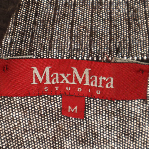 マックスマーラステュディオ 長袖 タートルネック セーター M ブラウン MAXMARA STUDIO ニット レディース