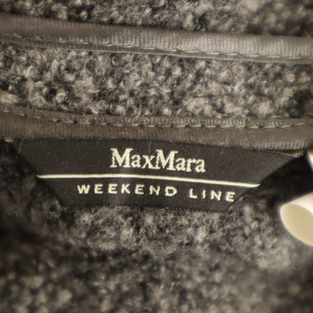 マックスマーラウィークエンドライン パイル ニットジャケット 40 グレー MAX MARA WEEK END LINE レディース