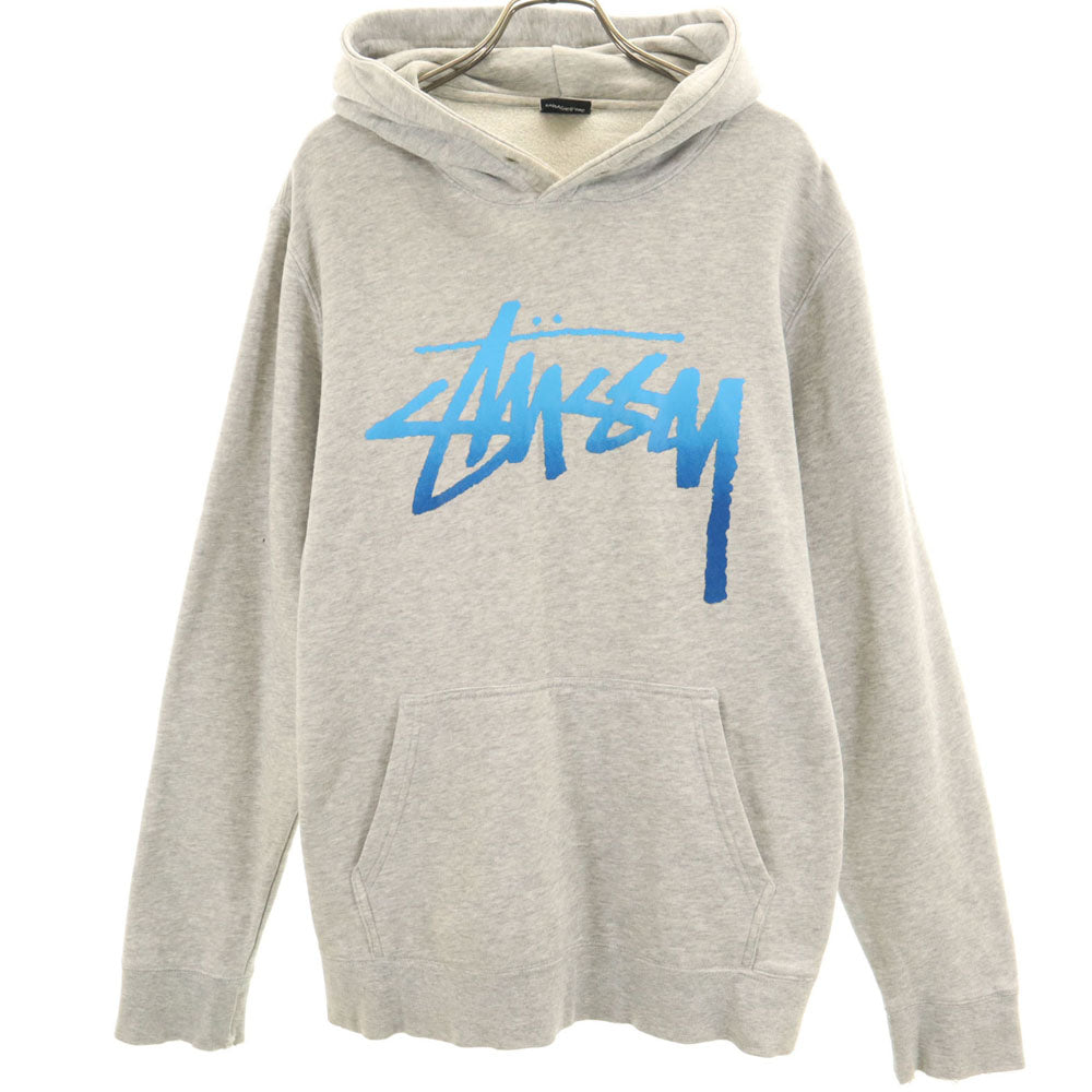 ステューシー 長袖 スウェットパーカー M グレー STUSSY メンズ