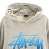 ステューシー 長袖 スウェットパーカー M グレー STUSSY メンズ