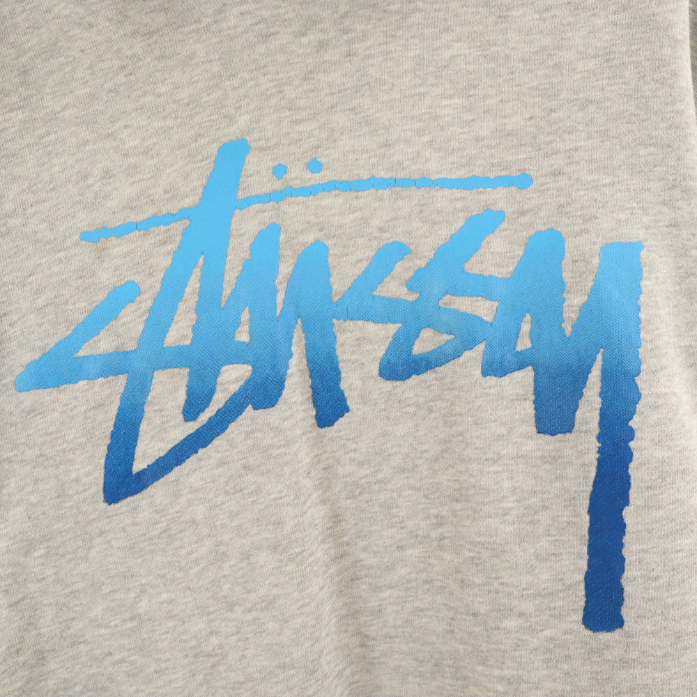 ステューシー 長袖 スウェットパーカー M グレー STUSSY メンズ