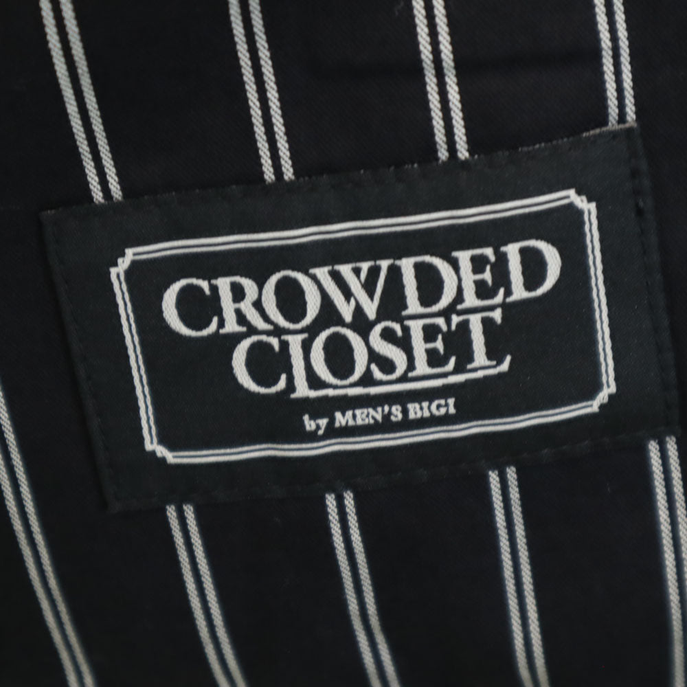 美品 クラウデッドクローゼットバイメンズビギ ヘリンボーン柄 テーラードジャケット 3 グレー CROWDED CLOSET by MEN'S BIGI ブレザー メンズ