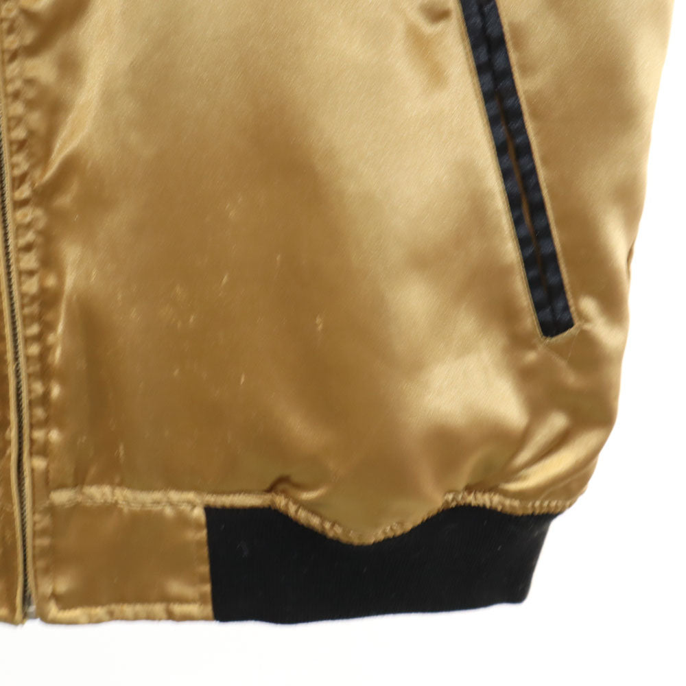 抜刀娘 リバーシブル スタジャン M ゴールド/ブラック メンズ