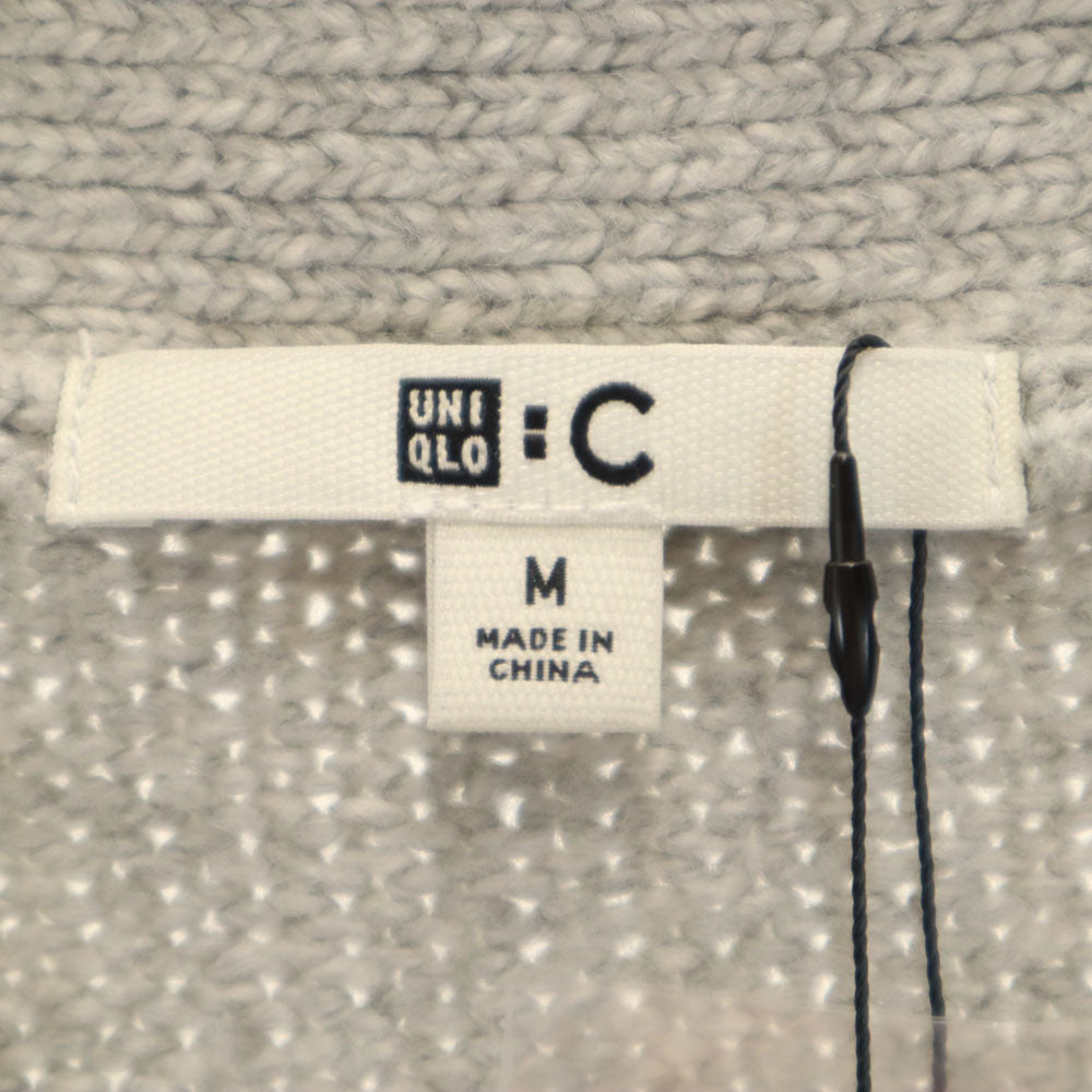 未使用 ユニクロシー 長袖 Vネック フレアスリーブ ニットカーディガン M グレー UNIQLO : C クレア・ワイト・ケラー レディース