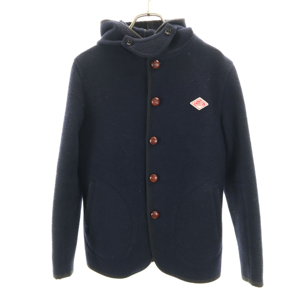 Danton ダントン ウールブレンド ジャケット 36 ネイビー くるみボタン レディース
