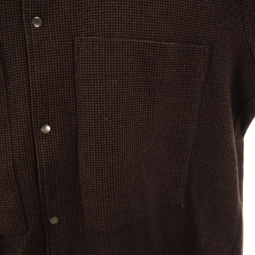 カーリーアンドシーオー 日本製 長袖 シャツ 上下 セットアップ 2 ブラウン メンズ