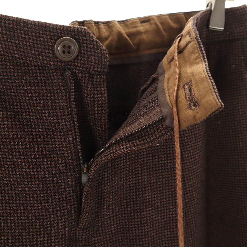 カーリーアンドシーオー 日本製 長袖 シャツ 上下 セットアップ 2 ブラウン メンズ