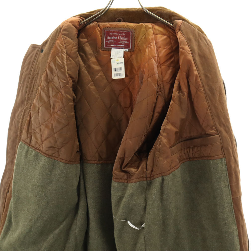 American Classics 未使用 本革 レザージャケット M ベージュ系 タグ付き メンズ