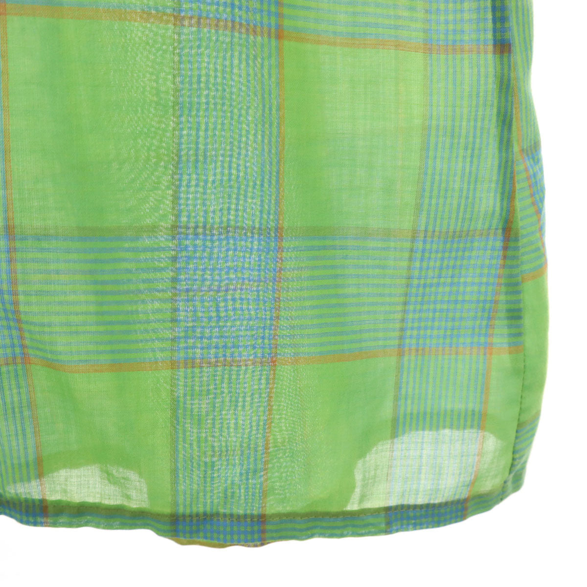 B.V.D 60s ヴィンテージ チェック柄 長袖 ボタンダウンシャツ M グリーン メンズ