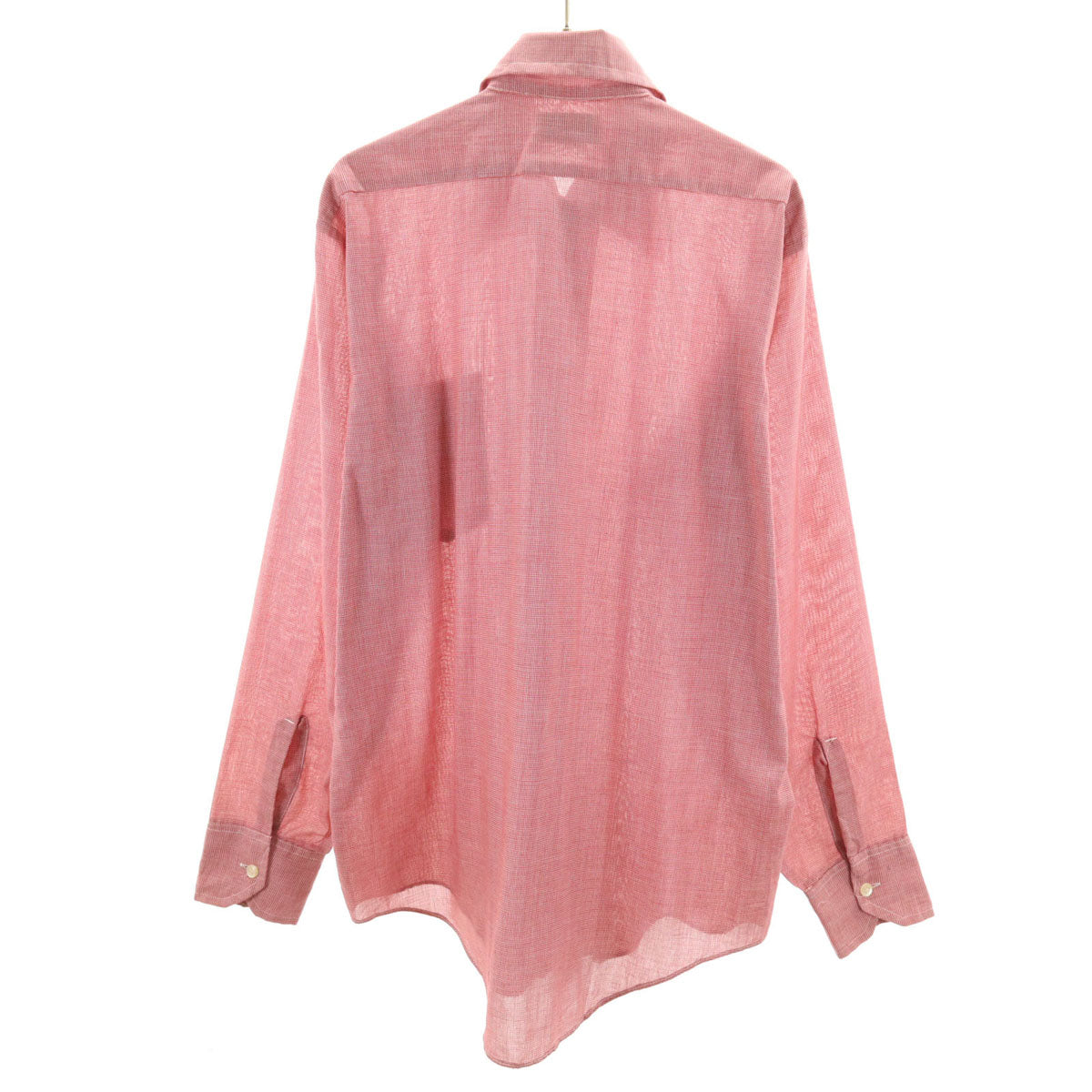 Manhattan マンハッタン 70s ヴィンテージ カナダ製 衿芯 長袖 ボタンダウンシャツ レッド メンズ