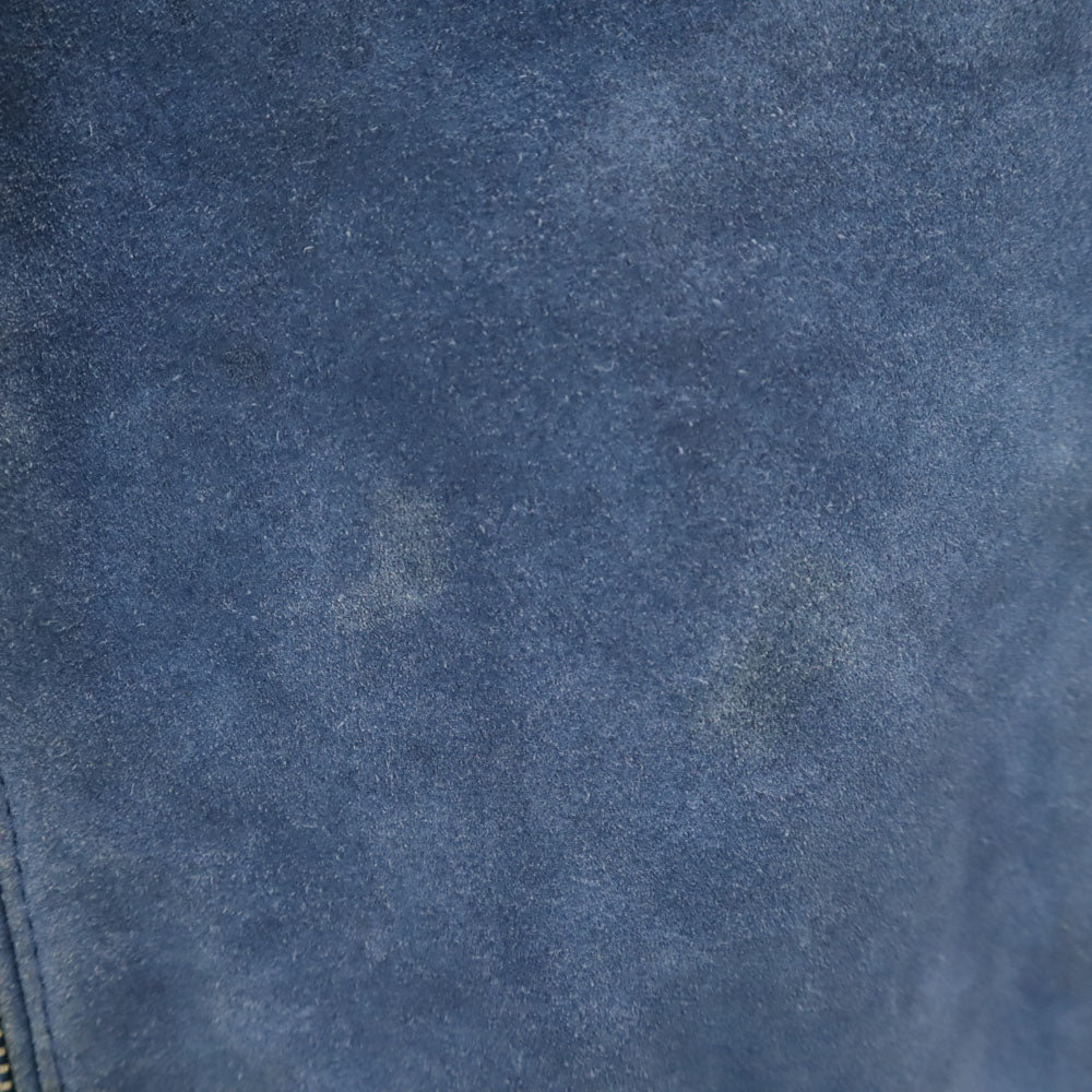 ミートパッキングディー イタリア製 羊革 レザージャケット S ブルー MEATPACKING D ブルゾン メンズ