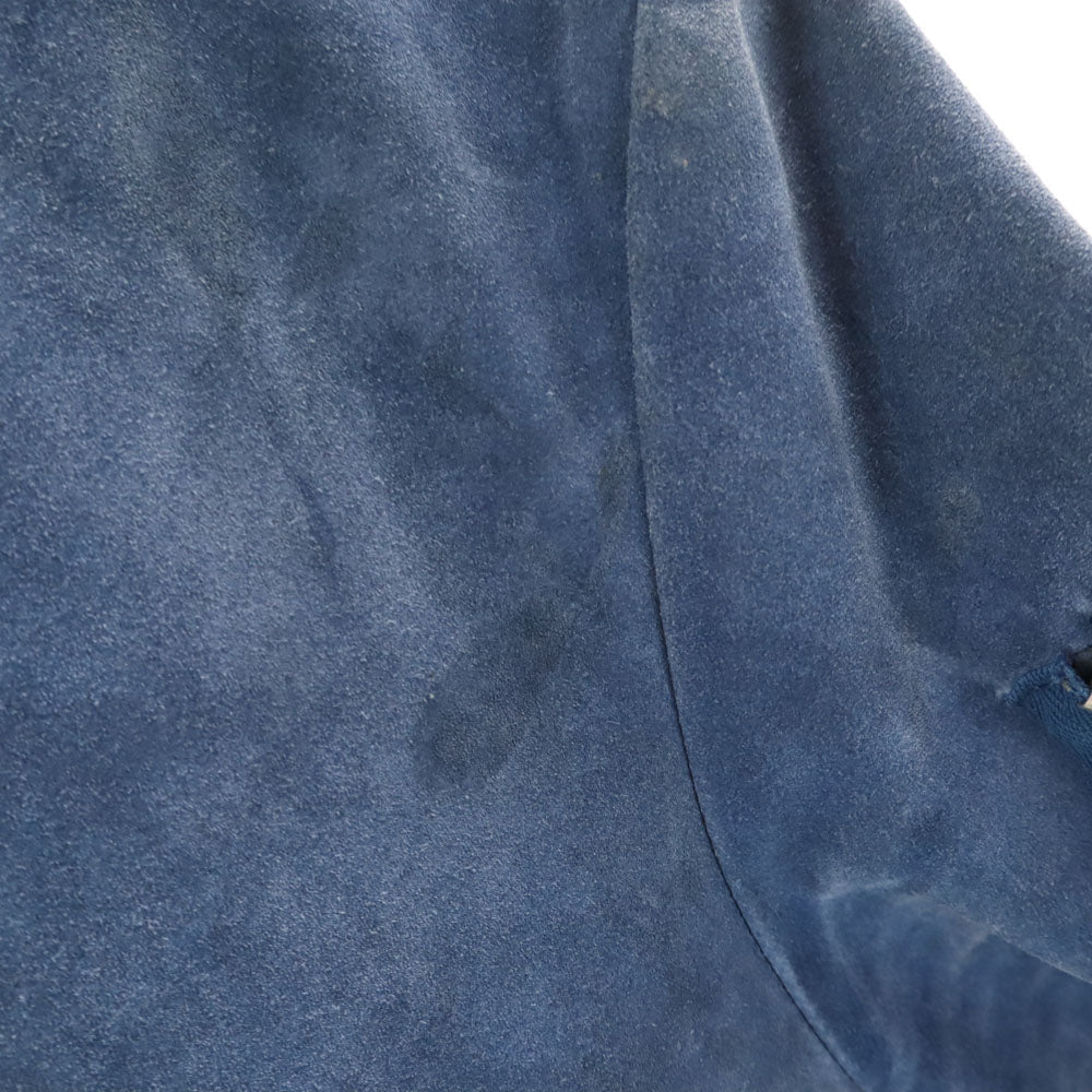 ミートパッキングディー イタリア製 羊革 レザージャケット S ブルー MEATPACKING D ブルゾン メンズ