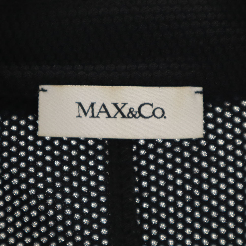 MAX&CO マックスアンドコー ジャケット S ブラック メッシュ レディース