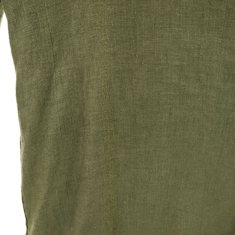 ISSEY MIYAKE イッセイミヤケ 日本製 ほうり布 テーラードジャケット XL オリーブ系 ブレザー メンズ