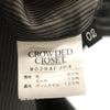 美品 クラウデッドクローゼット メンズビギ チェック柄 テーラードジャケット 2 グレー CROWDED CLOSET MEN'S BIGI ブレザー メンズ