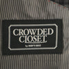 美品 クラウデッドクローゼット メンズビギ チェック柄 テーラードジャケット 4 グレー CROWDED CLOSET MEN'S BIGI ブレザー メンズ