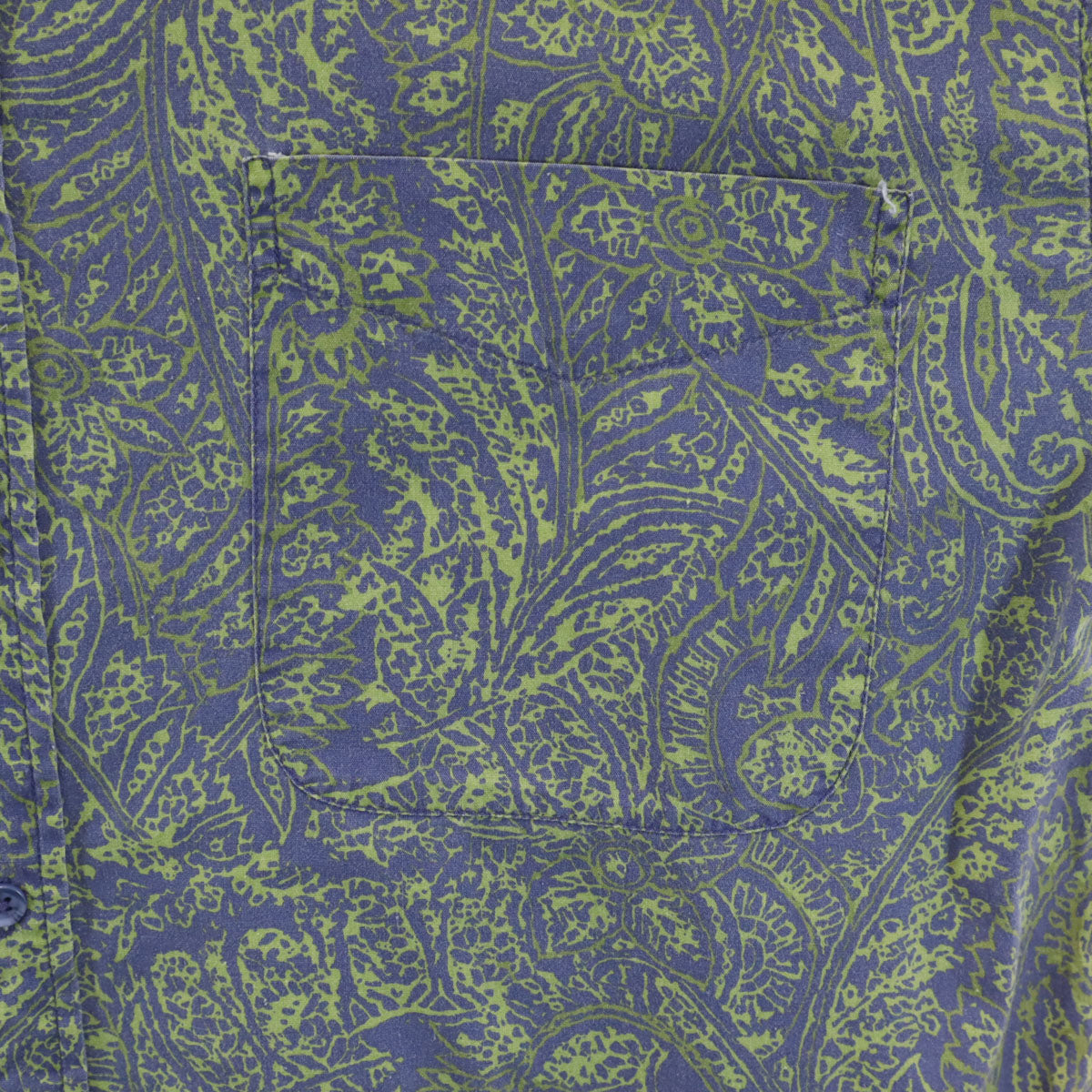 NUOVO 90s オールド ペイズリー柄 長袖 ボタンダウンシャツ XL パープル 他 メンズ