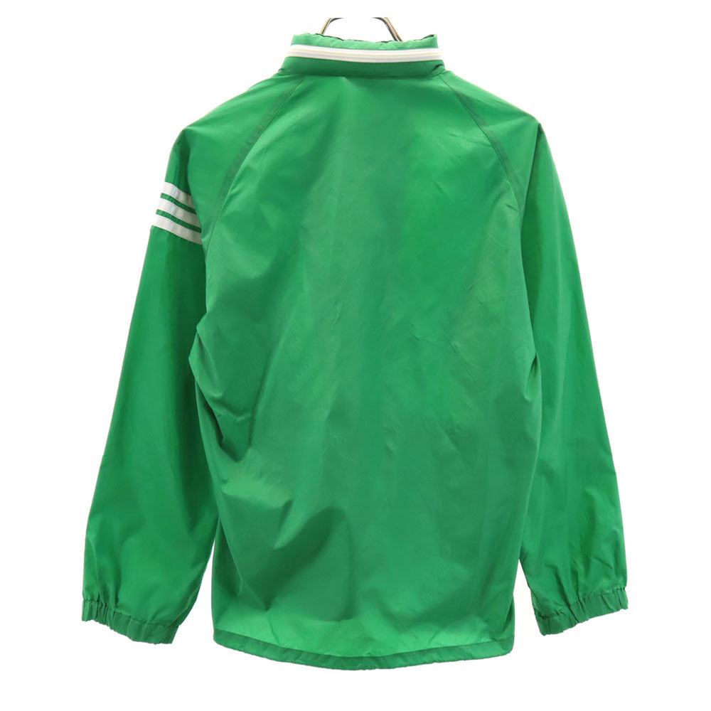 アディダス 70s 80s ヴィンテージ デサント製 トレフォイルロゴ ナイロンジャケット S グリーン adidas フード付き メンズ