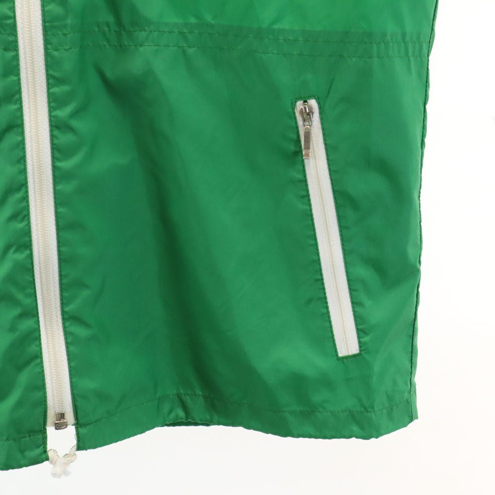 アディダス 70s 80s ヴィンテージ デサント製 トレフォイルロゴ ナイロンジャケット S グリーン adidas フード付き メンズ