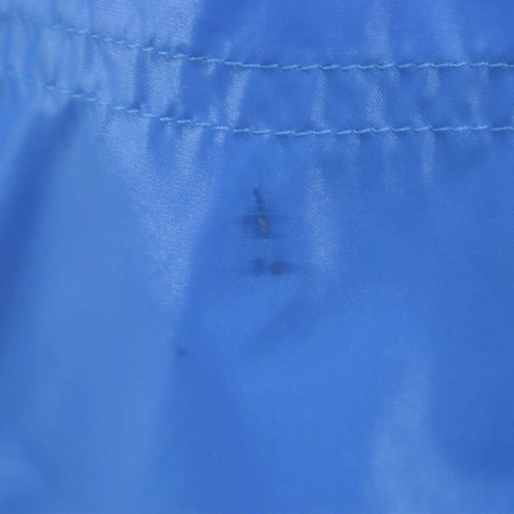 adidas アディダス 70s 80s ヴィンテージ デサント製 トレフォイルロゴ ナイロンジャケット S ブルー フード付き メンズ