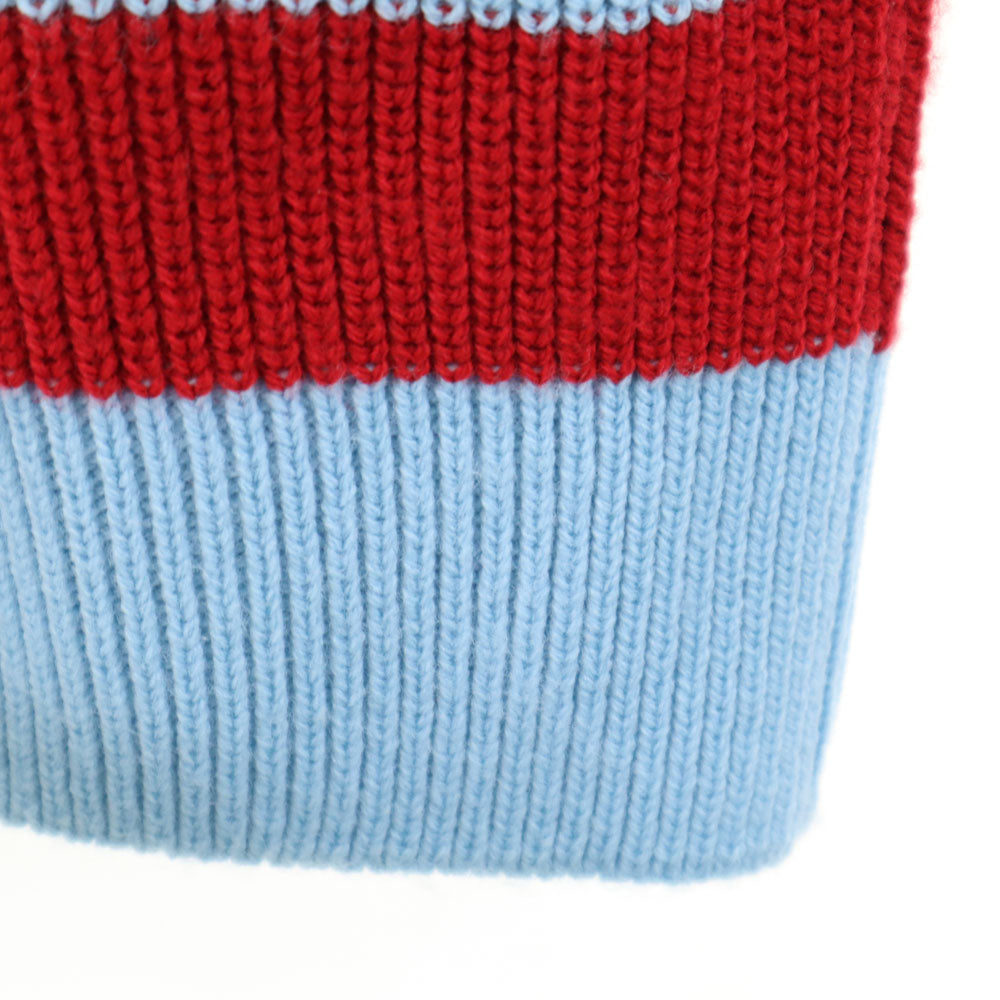 ザラ ボーダー柄 長袖 セーター S 水色 他 ZARA ニット メンズ