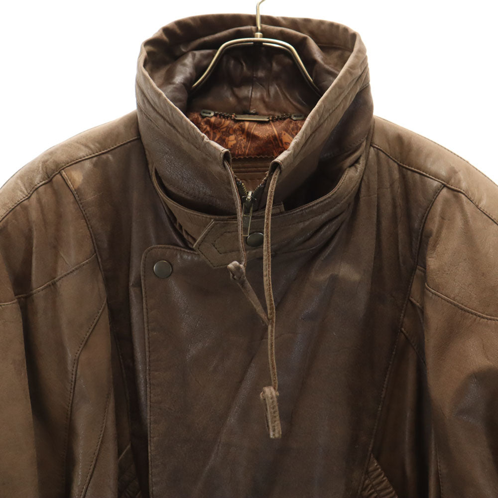 TOUCH 牛革 レザージャケット ブラウン メンズ
