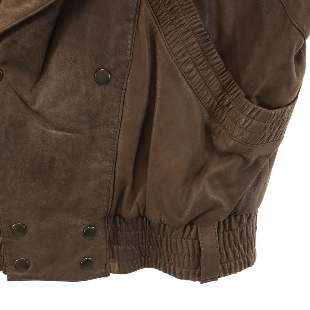 TOUCH 牛革 レザージャケット ブラウン TOUCH メンズ