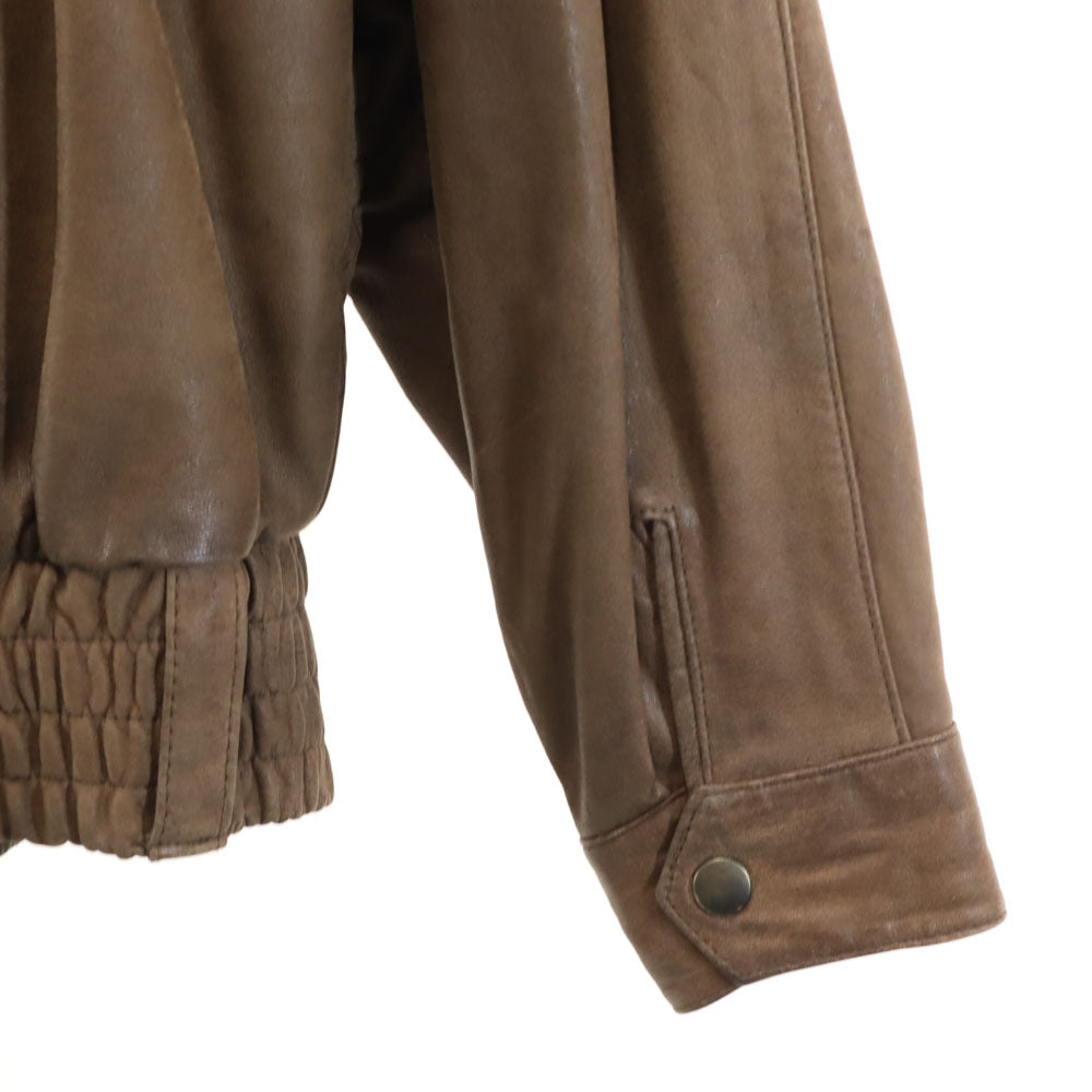 TOUCH 牛革 レザージャケット ブラウン TOUCH メンズ