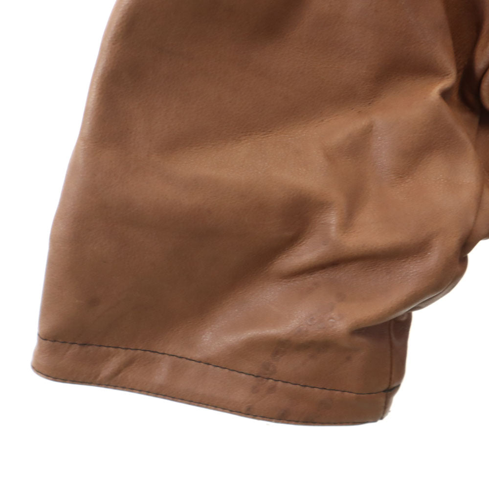 JNTERENSE 韓国製 牛革 レザージャケット L ブラウン メンズ