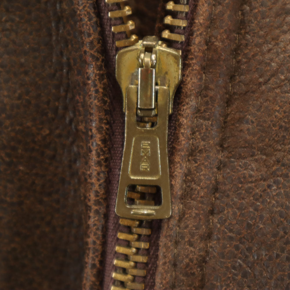 インターナショナル USA製 B-3タイプ シープスキン ムートンジャケット L ブラウン メンズ