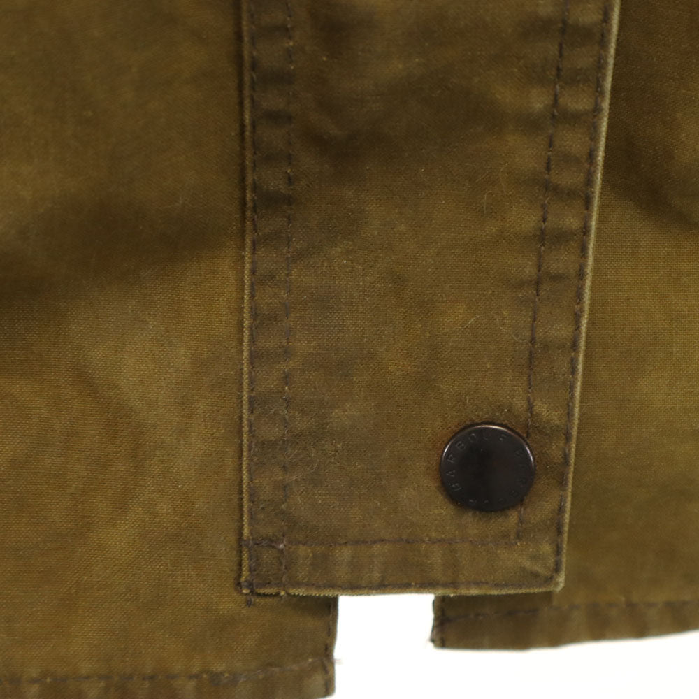 Barbour バブアー イングランド製 3ワラント ニューマーケット オイルドジャケット 10 カーキブラウン 中綿入り レディース