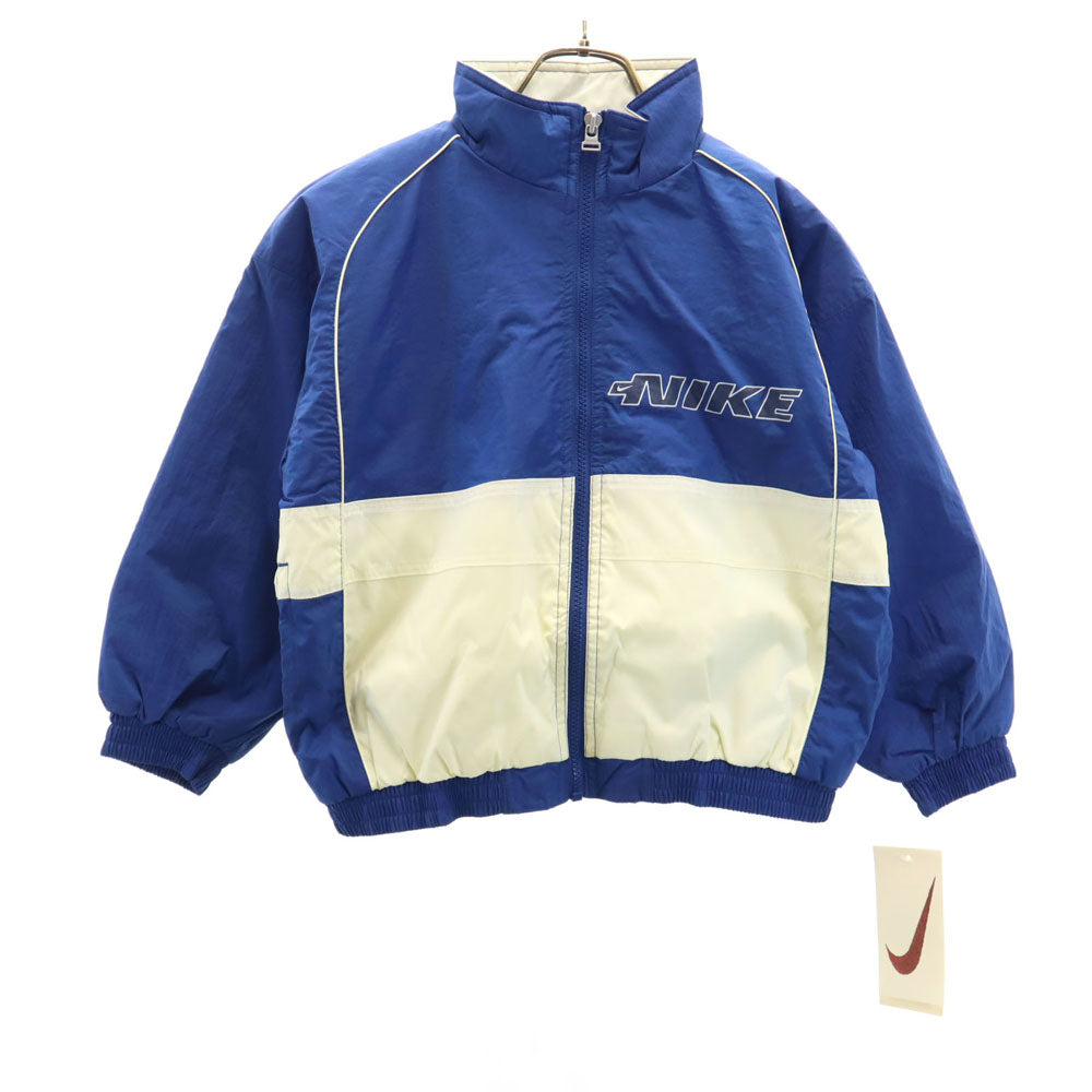 未使用 NIKE ナイキ 90s オールド 白タグ 未使用 ナイロンジャケット XS ブルー 裏キルティング タグ付き キッズ