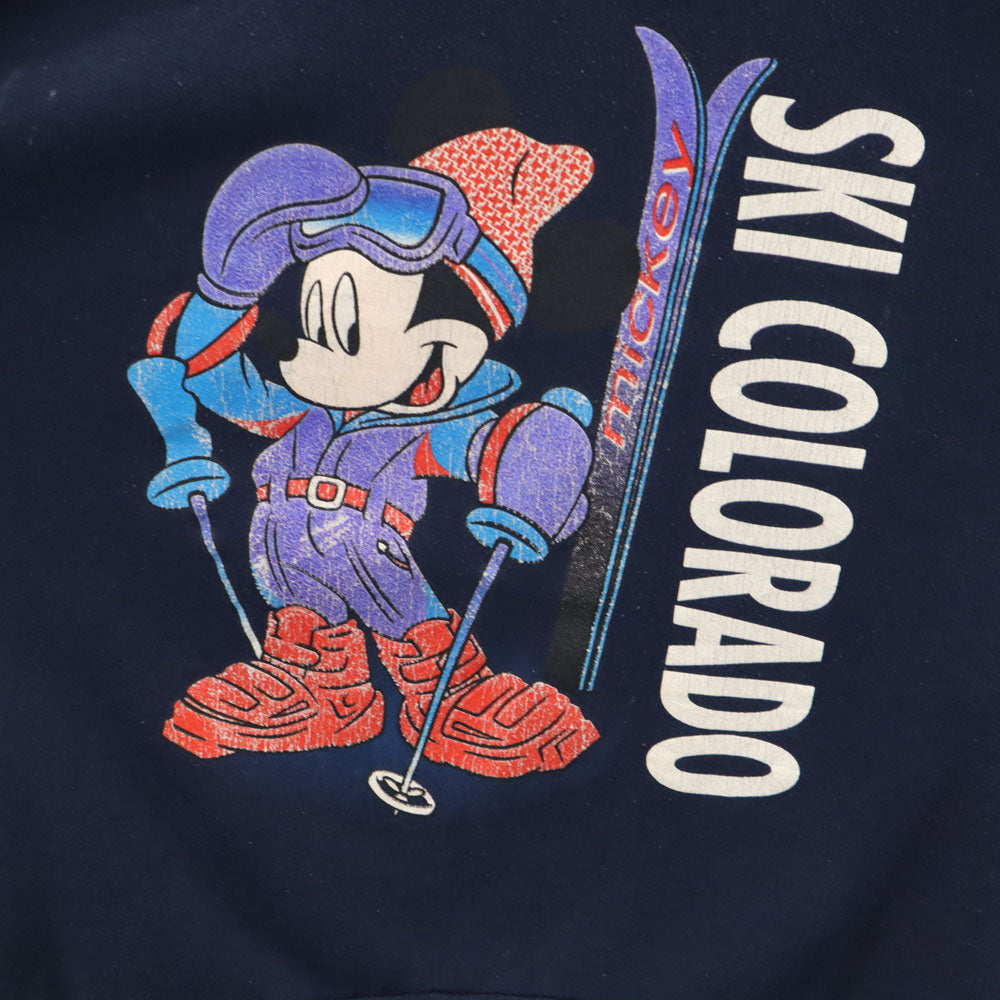 Velva Sheen ベルバシーン 90s オールド ミッキーマウス 長袖 スウェット トレーナー L ネイビー ディズニー メンズ