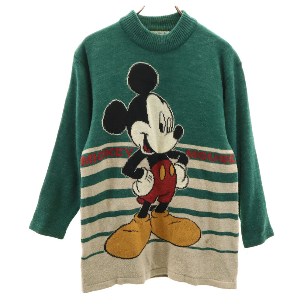 コックスコンボ ミッキーマウス 長袖 セーター M グリーン ディズニー メンズ