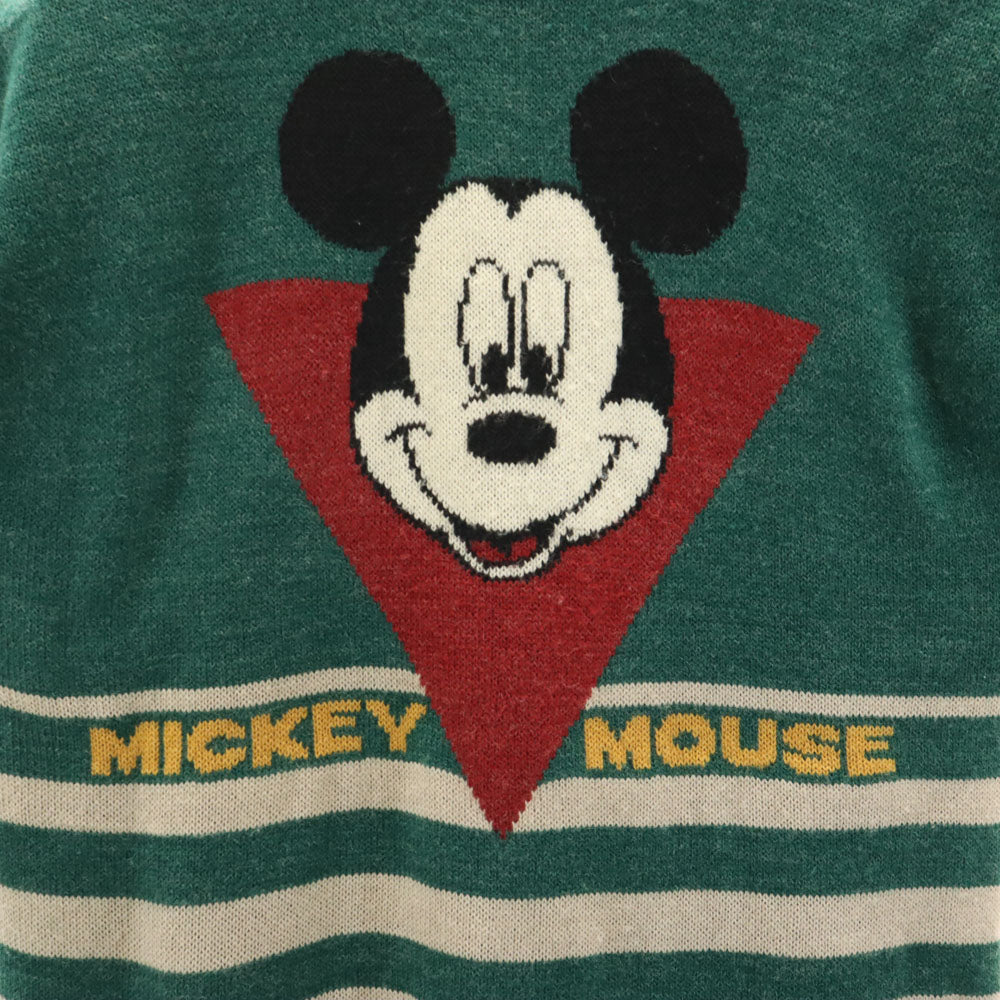 コックスコンボ ミッキーマウス 長袖 セーター M グリーン ディズニー メンズ