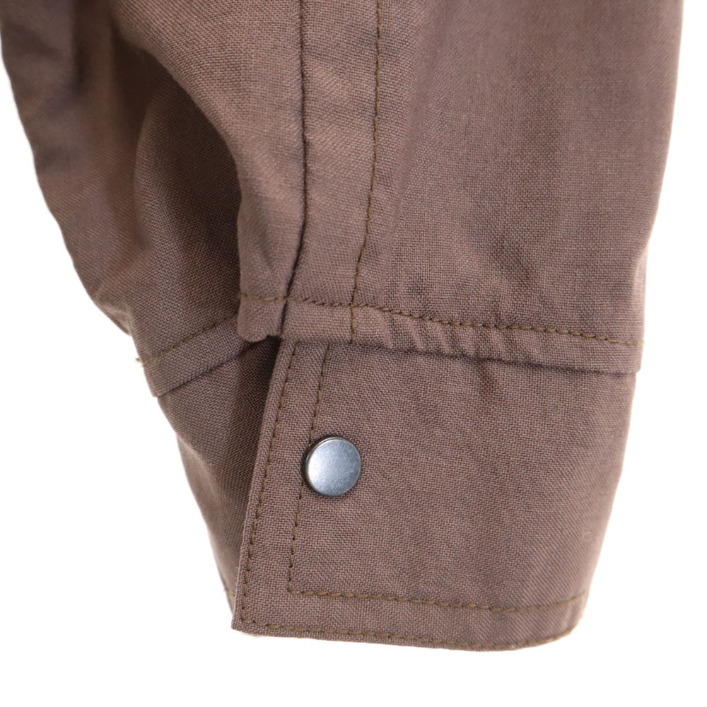 SHAREEF シャリーフ 日本製 バック刺繍 ドロップショルダー コーチジャケット 1 パープルブラウン系 メンズ