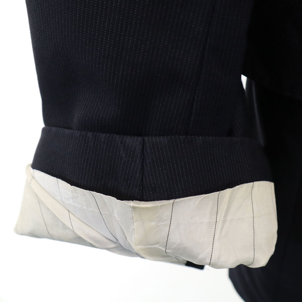 Salvatore Ferragamo サルヴァトーレフェラガモ イタリア製 テーラードジャケット 52 濃紺 ビッグサイズ ブレザー メンズ