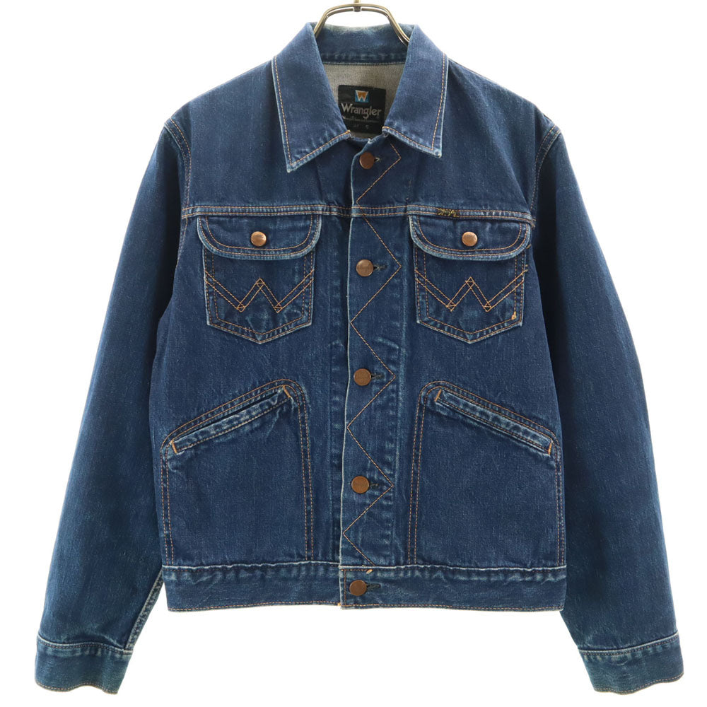 WRANGLER◇80s/黒三角/BOYS/Gジャン/18/コットン/IDG/902BNVR L