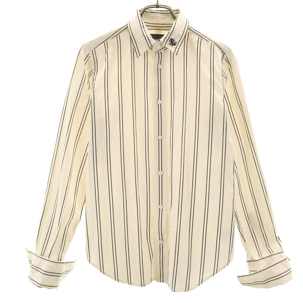 ラルフローレン ストライプ柄 長袖 シャツ 9 アイボリー系 RALPH LAUREN メンズ