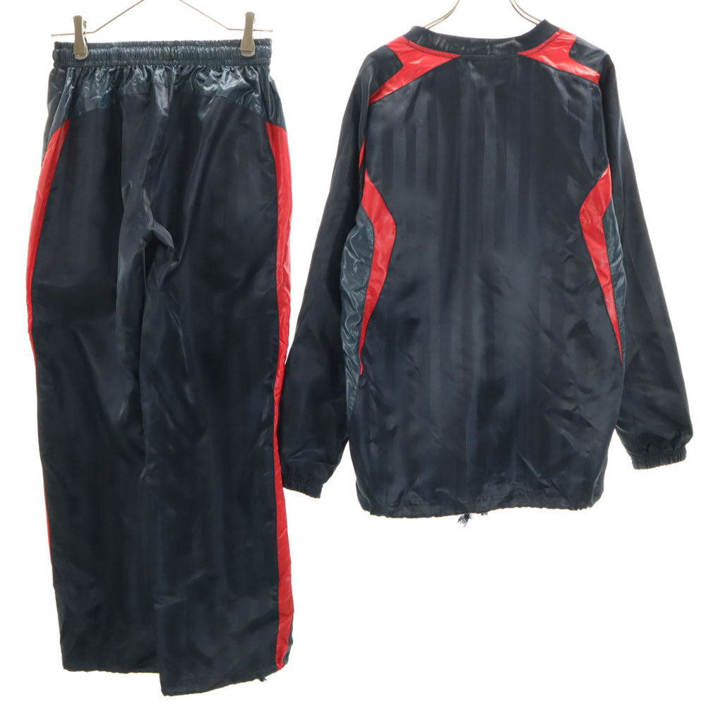 ロット ストライプ柄 サッカー ピステ 上下 セットアップ M ネイビー