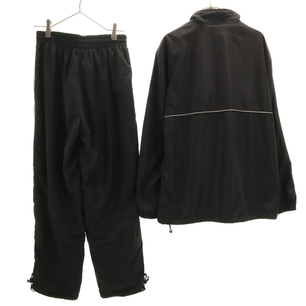 ファーストダウン ジップジャケット 上下 セットアップ L ブラック FIRSTDOWN 裏トリコット メンズ